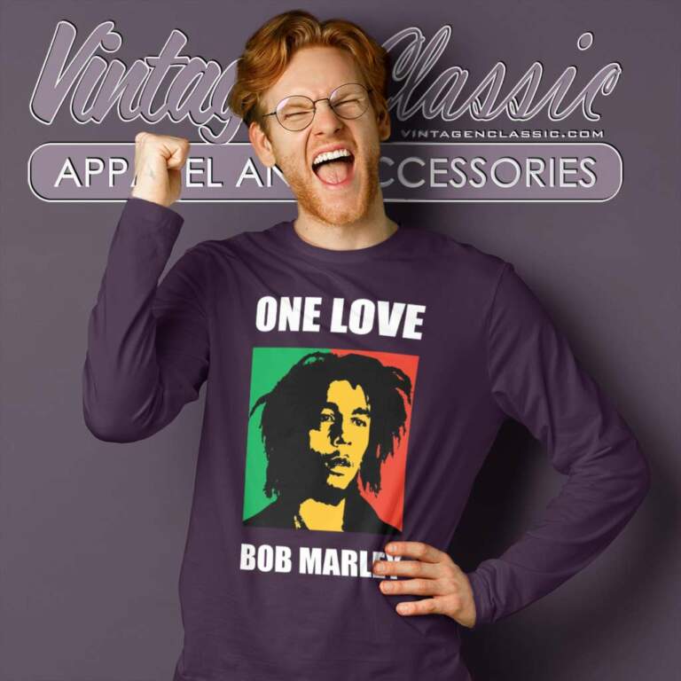 Bob Marley One Love Movie Poster Long Sleeve Tee Bob Marley One Love Movie Poster Long Sleeve Tee