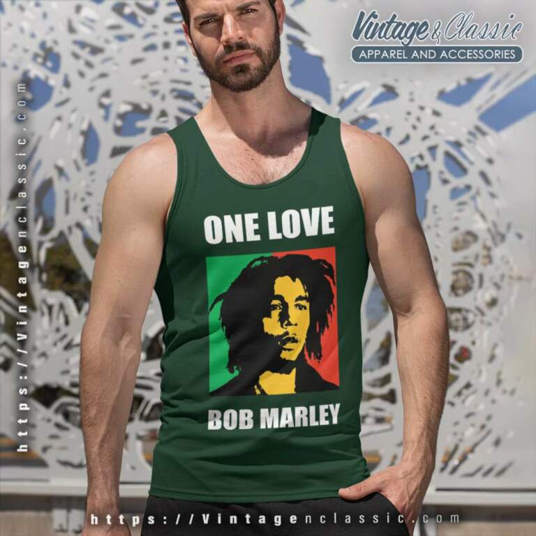 Bob Marley One Love Movie Poster Tank Top Racerback Bob Marley One Love Movie Poster Tank Top Racerback