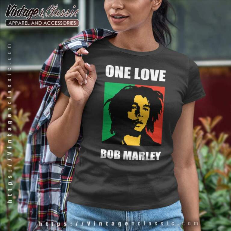 Bob Marley One Love Movie Poster Women TShirt Bob Marley One Love Movie Poster Women TShirt