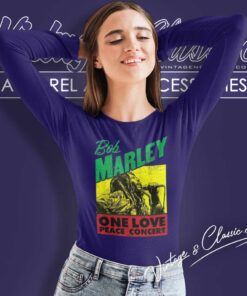 Bob Marley One Love Peace Concert Long Sleeve Tee