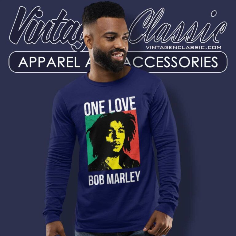Bob Marley One Love Poster Long Sleeve Tee Bob Marley One Love Poster Long Sleeve Tee