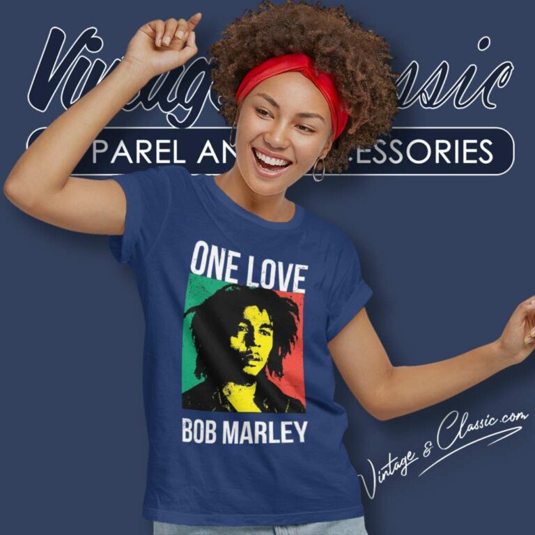 Bob Marley One Love Poster Women TShirt Bob Marley One Love Poster Women TShirt