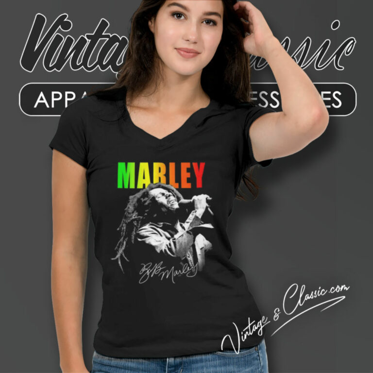 Bob Marley One Love Shirt Gift For Fans V Neck TShirt Bob Marley One Love Shirt Gift For Fans V Neck TShirt