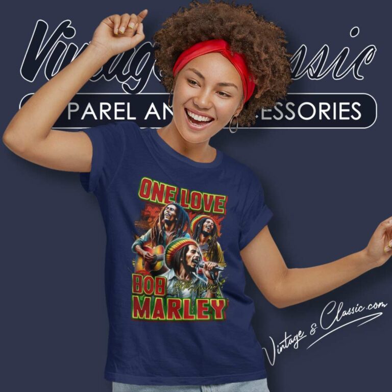 Bob Marley One Love Signature Women TShirt Bob Marley One Love Signature Women TShirt