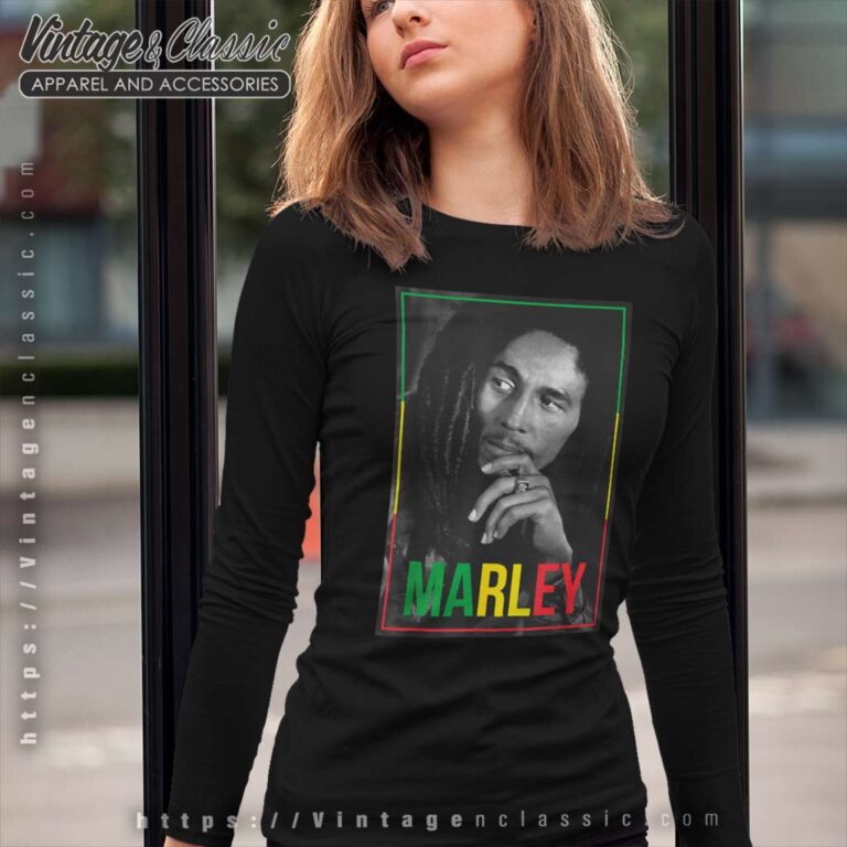 Bob Marley Photo Long Sleeve Tee Bob Marley Photo Long Sleeve Tee