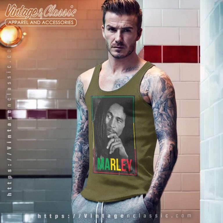 Bob Marley Photo Tank Top Racerback Bob Marley Photo Tank Top Racerback