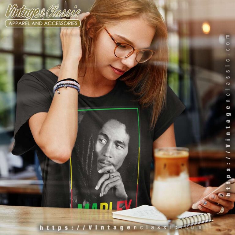 Bob Marley Photo Women TShirt Bob Marley Photo Women TShirt