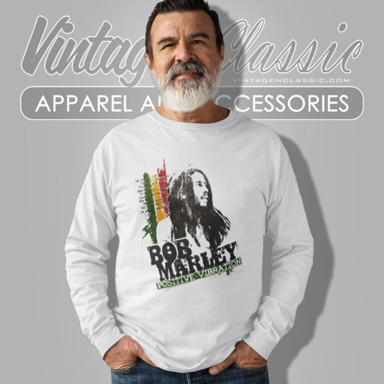 Bob Marley Positive Vibration Long Sleeve Tee Bob Marley Positive Vibration Long Sleeve Tee