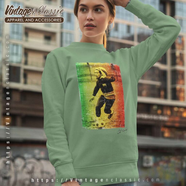 Bob Marley Rasta Football Sweatshirt Bob Marley Rasta Football Sweatshirt