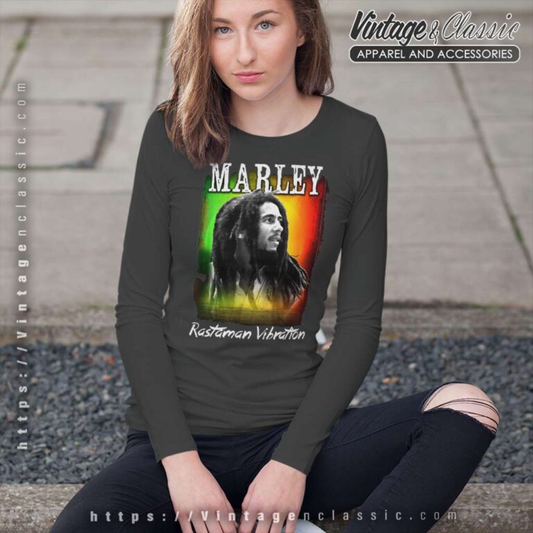 Bob Marley Rastaman Sunset Long Sleeve Tee Bob Marley Rastaman Sunset Long Sleeve Tee