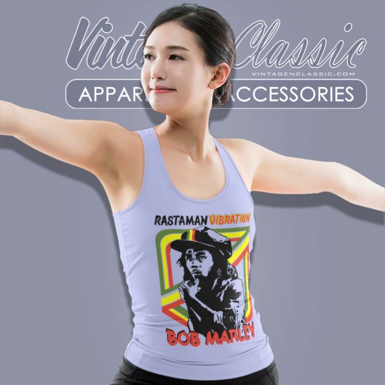 Bob Marley Rastaman Vibration Album Tank Top Racerback Bob Marley Rastaman Vibration Album Tank Top Racerback