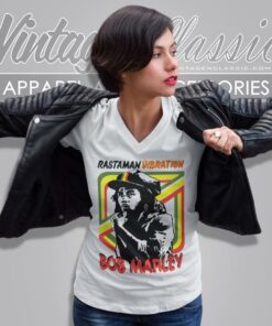 Bob Marley Rastaman Vibration Album V Neck TShirt