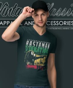 Bob Marley Rastaman Vibration V Neck TShirt