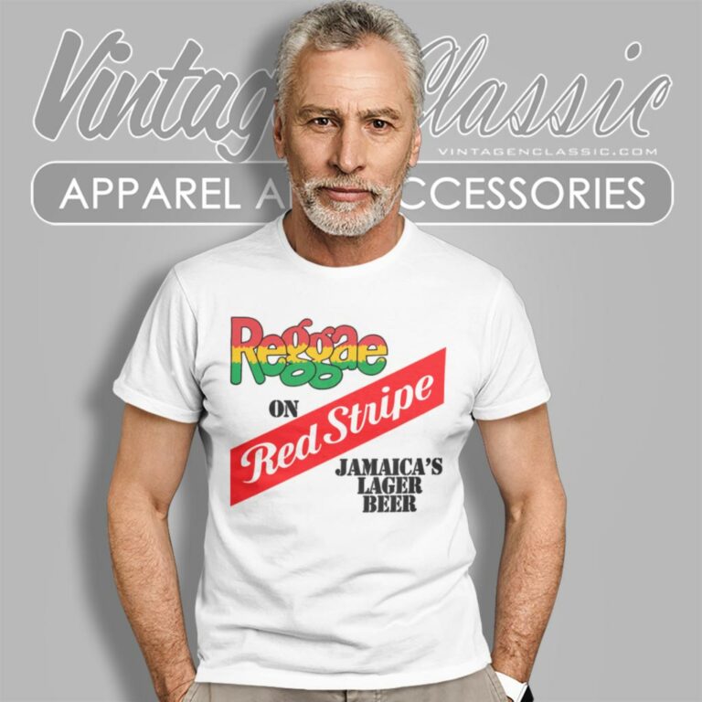 Bob Marley Reggae On Red Stripe Jamaicas Lager Beer T Shirt Bob Marley Reggae On Red Stripe Jamaicas Lager Beer T Shirt