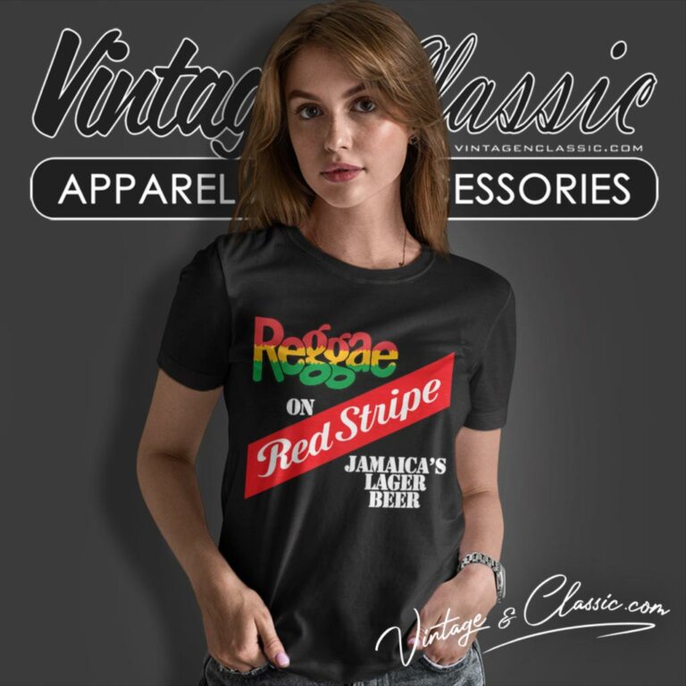 Bob Marley Reggae On Red Stripe Jamaicas Lager Beer Women T Shirt Bob Marley Reggae On Red Stripe Jamaicas Lager Beer Women T Shirt