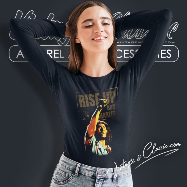 Bob Marley Rise Up Long Sleeve Tee Bob Marley Rise Up Long Sleeve Tee