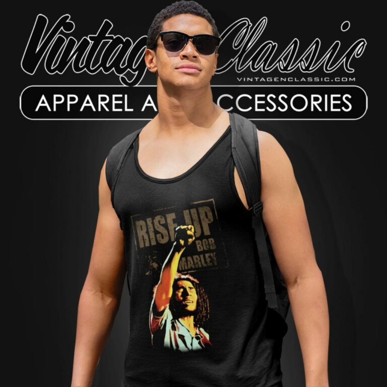 Bob Marley Rise Up Tank Top Racerback Bob Marley Rise Up Tank Top Racerback