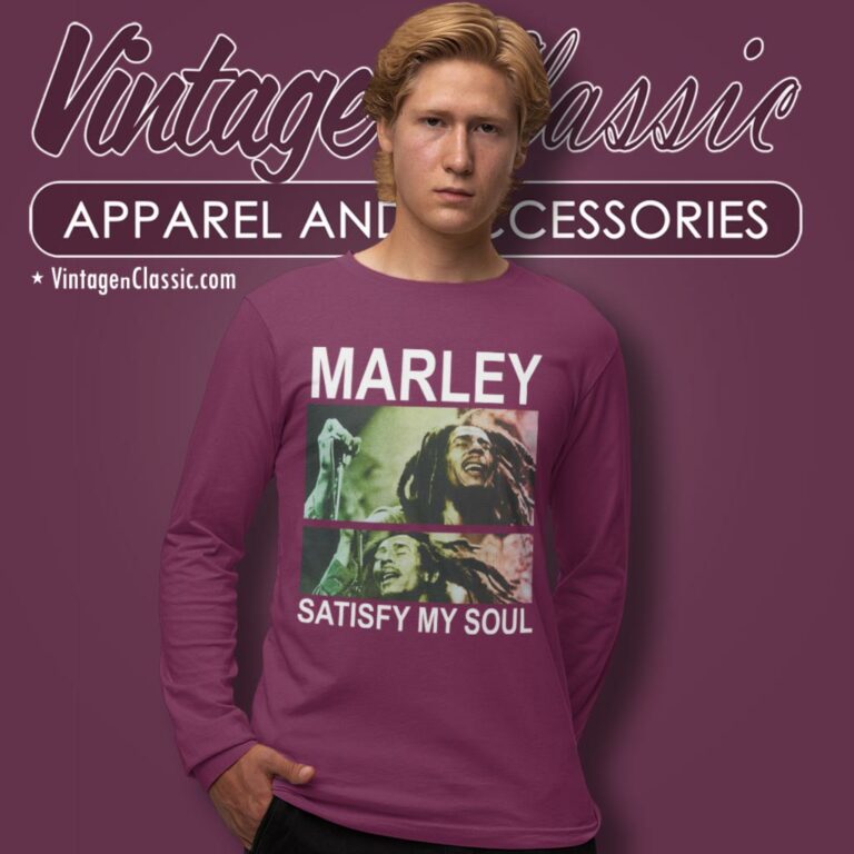 Bob Marley Satisfy My Soul Long Sleeve Tee Bob Marley Satisfy My Soul Long Sleeve Tee