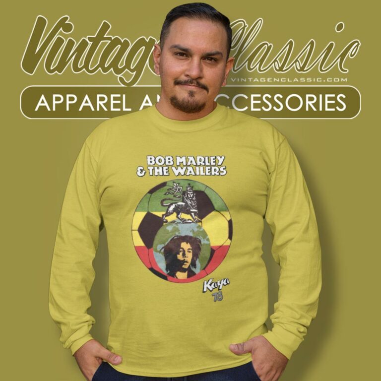 Bob Marley Shirt Kaya 78 World Futbol Long Sleeve Tee Bob Marley Shirt Kaya 78 World Futbol Long Sleeve Tee