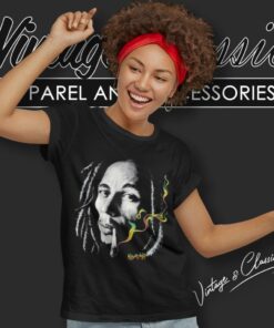Bob Marley Shirt Kaya Man Smoking Spliff Women T Shirt