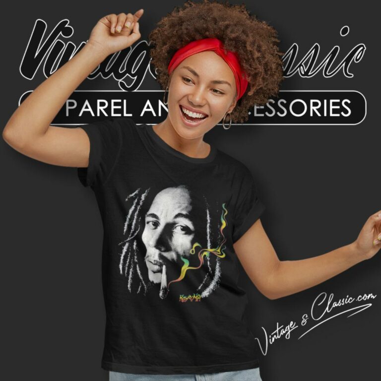 Bob Marley Shirt Kaya Man Smoking Spliff Women T Shirt Bob Marley Shirt Kaya Man Smoking Spliff Women T Shirt