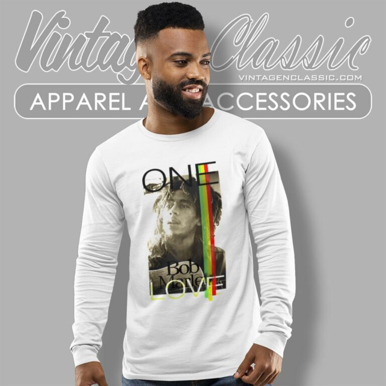 Bob Marley Shirt One Love Long Sleeve Tee Bob Marley Shirt One Love Long Sleeve Tee