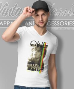 Bob Marley Shirt One Love V Neck TShirt