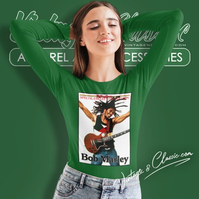 Bob Marley Shirt Rolling Stone Collectors Edition Long Sleeve Tee Bob Marley Shirt Rolling Stone Collectors Edition Long Sleeve Tee