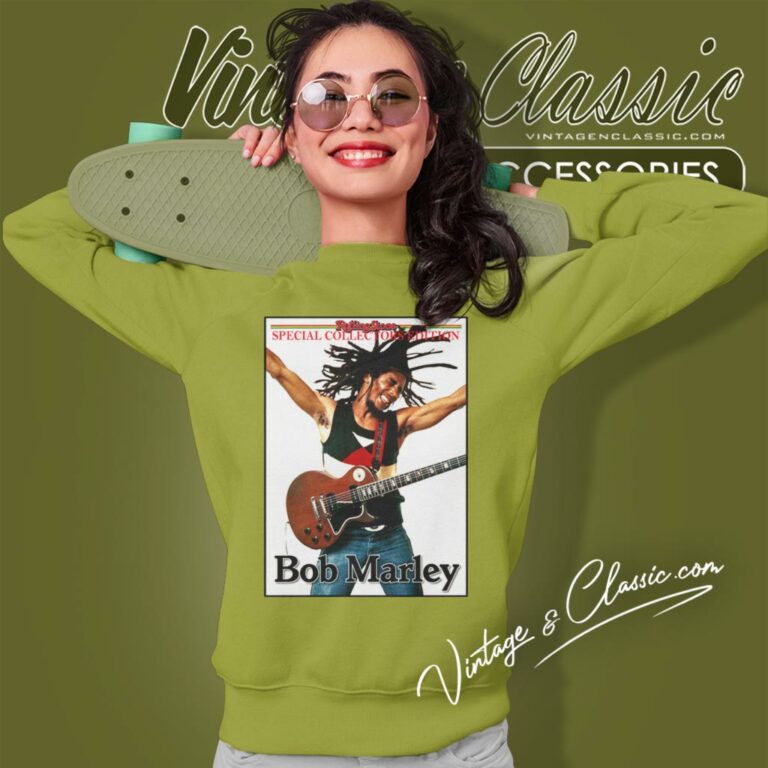 Bob Marley Shirt Rolling Stone Collectors Edition Sweatshirt Bob Marley Shirt Rolling Stone Collectors Edition Sweatshirt
