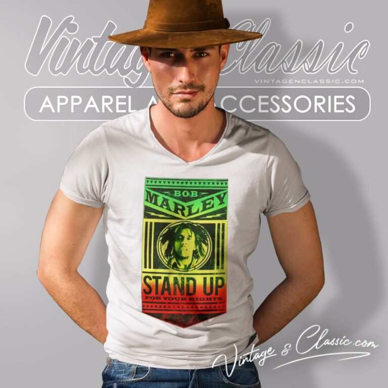 Bob Marley Shirt Stand Up For Your Rights V Neck TShirt Bob Marley Shirt Stand Up For Your Rights V Neck TShirt