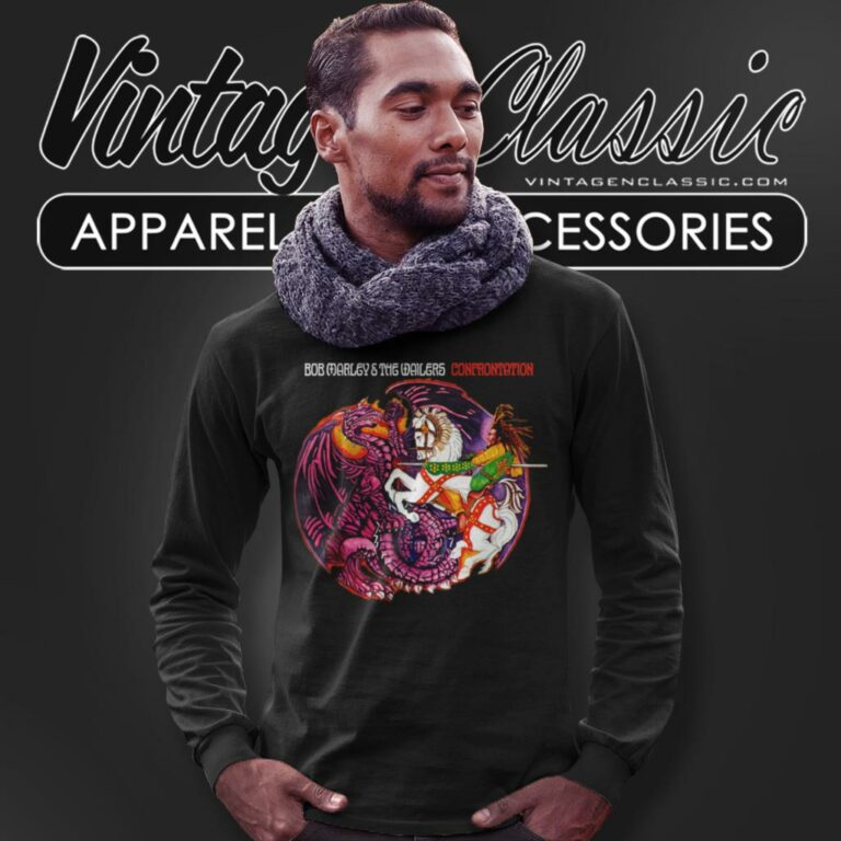 Bob Marley Shirt The Wailers Confrontation Long Sleeve Tee Bob Marley Shirt The Wailers Confrontation Long Sleeve Tee