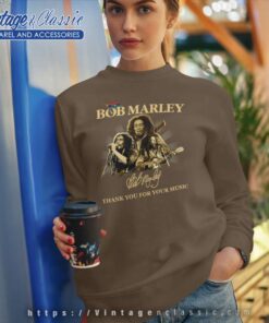Bob Marley Signature Thank You For Your Music Sweatshirt