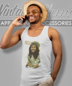 Bob Marley Smiling Ivory Tank Top Racerback