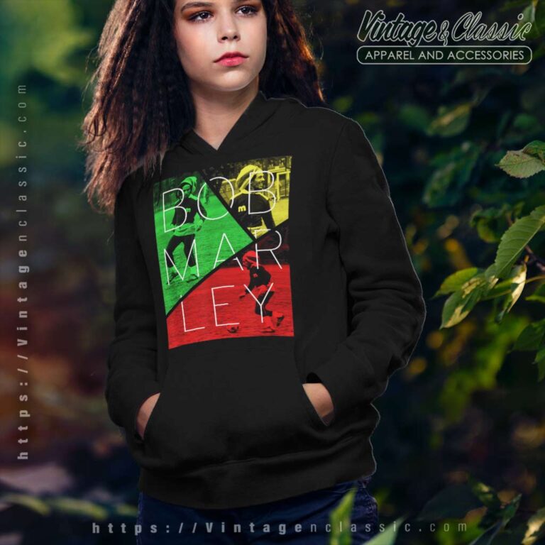 Bob Marley Soccer Split Hoodie Bob Marley Soccer Split Hoodie