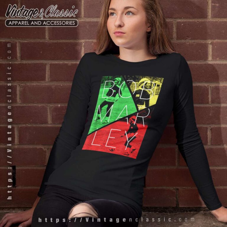 Bob Marley Soccer Split Long Sleeve Tee Bob Marley Soccer Split Long Sleeve Tee