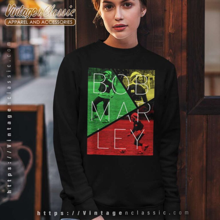 Bob Marley Soccer Split Sweatshirt Bob Marley Soccer Split Sweatshirt