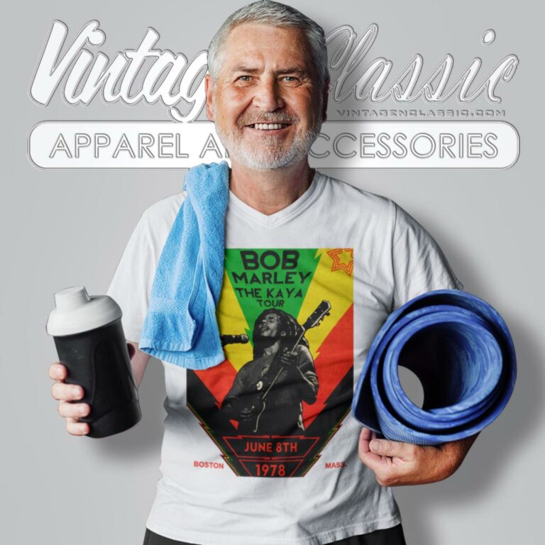 Bob Marley The Kaya Tour V Neck TShirt Bob Marley The Kaya Tour V Neck TShirt