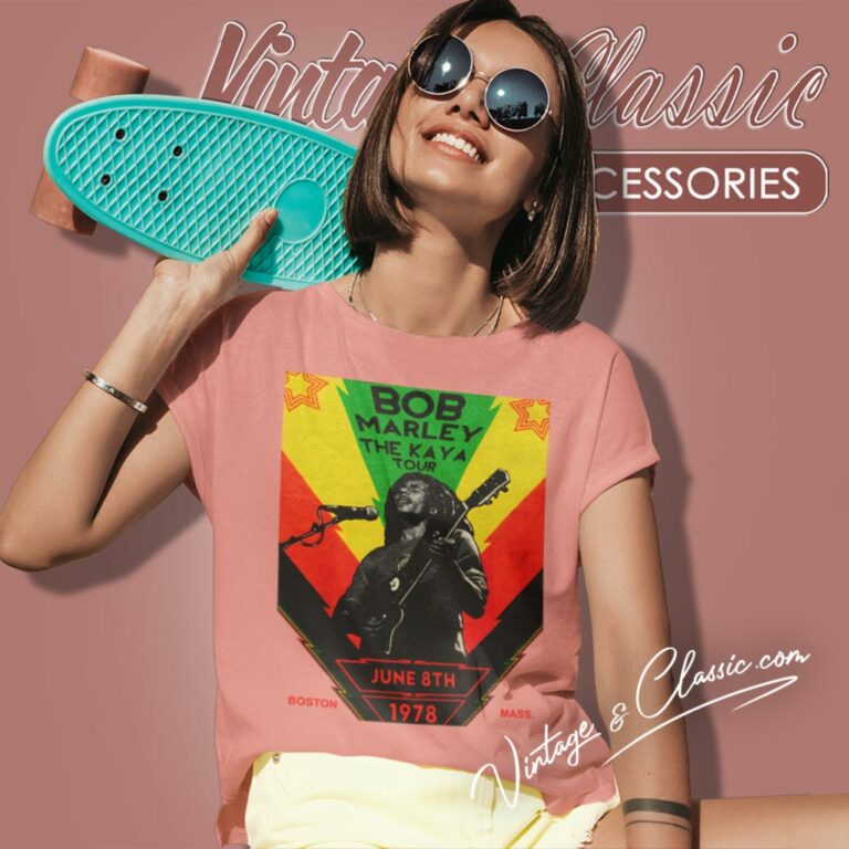 Bob Marley The Kaya Tour Women T Shirt Bob Marley The Kaya Tour Women T Shirt