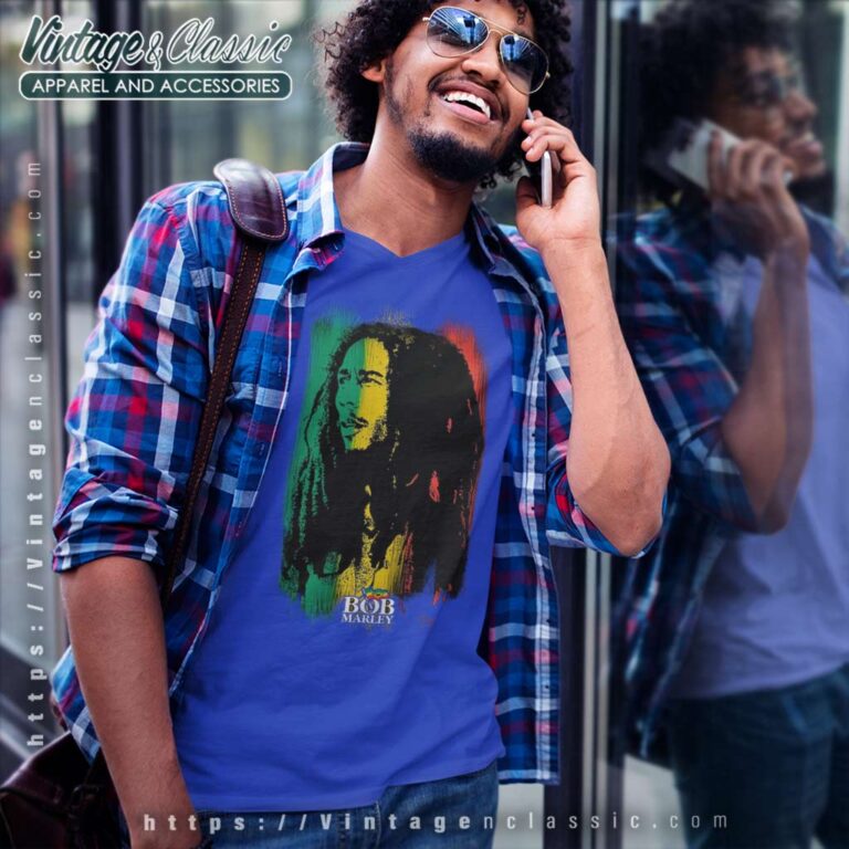 Bob Marley Tricolor Shirt Bob Marley Tribute Fan V Neck TShirt Bob Marley Tricolor Shirt Bob Marley Tribute Fan V Neck TShirt