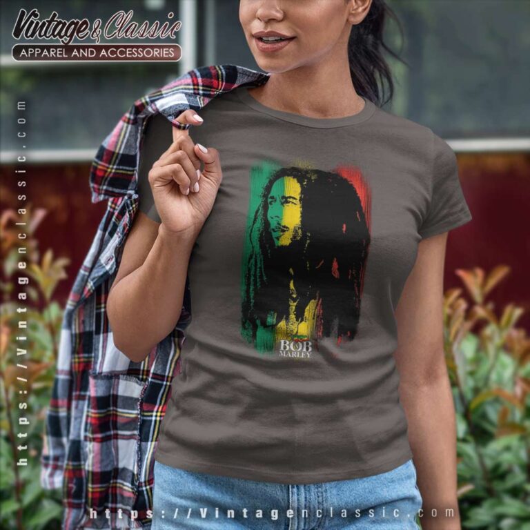 Bob Marley Tricolor Shirt Bob Marley Tribute Fan Women TShirt Bob Marley Tricolor Shirt Bob Marley Tribute Fan Women TShirt