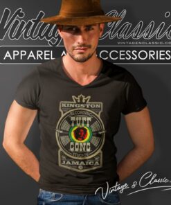 Bob Marley Tuff Gong Label V Neck TShirt