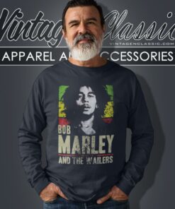 Bob Marley Wailers Rasta Stripe Shirt 1 Bob Marley Wailers Rasta Stripe Long Sleeve Tee