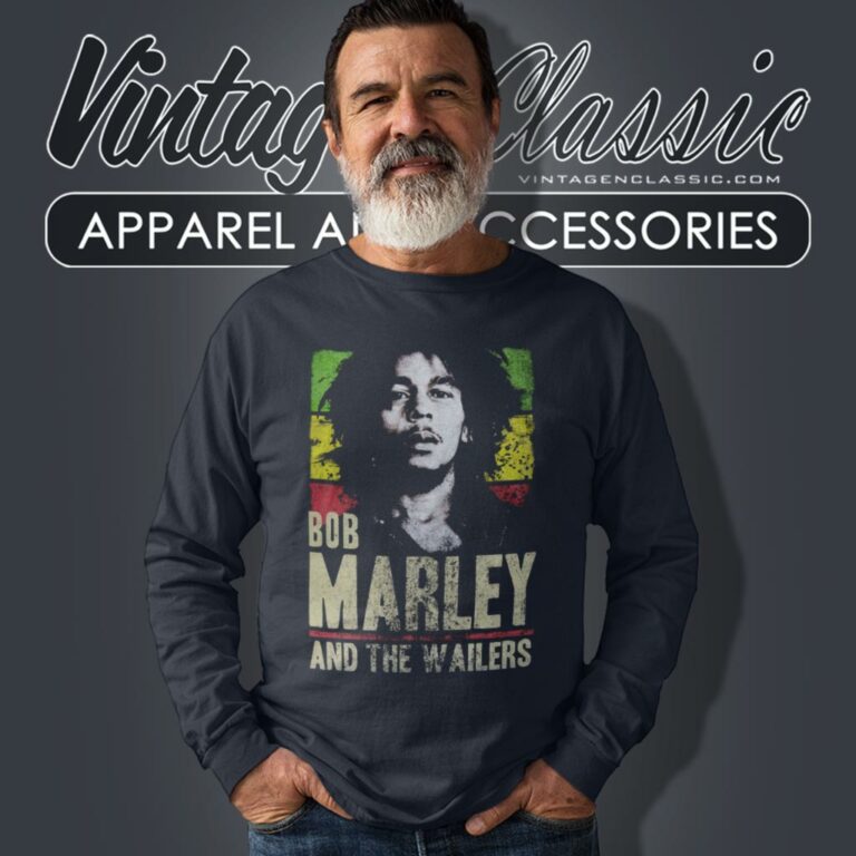 Bob Marley Wailers Rasta Stripe Long Sleeve Tee Bob Marley Wailers Rasta Stripe Long Sleeve Tee