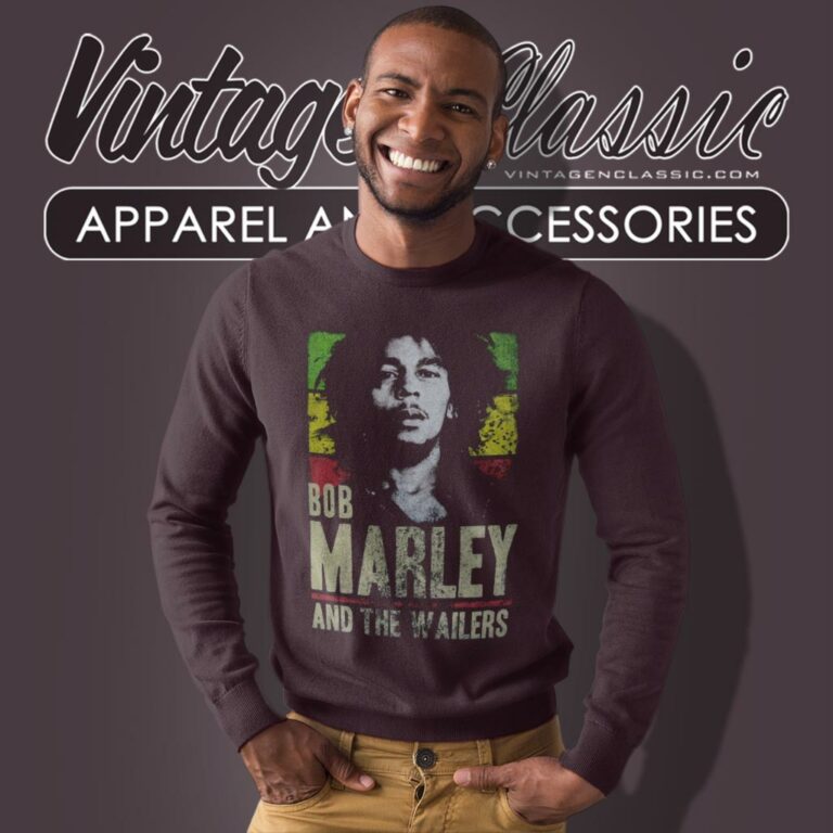 Bob Marley Wailers Rasta Stripe Sweatshirt Bob Marley Wailers Rasta Stripe Sweatshirt
