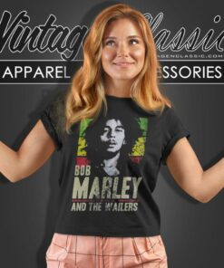 Bob Marley Wailers Rasta Stripe Shirt 6 Bob Marley Wailers Rasta Stripe Women T Shirt