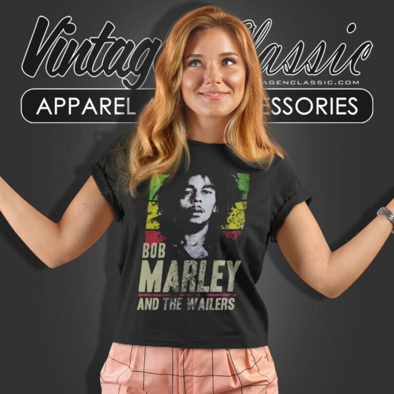 Bob Marley Wailers Rasta Stripe Women T Shirt Bob Marley Wailers Rasta Stripe Women T Shirt