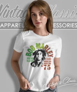 Bob Marley World Tour 1975 Women T Shirt