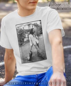 Bob Marley X David Burnett Black White Guitar T Shirt