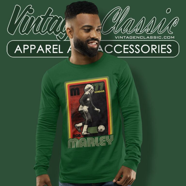 Bob Marley Zion Soccer Long Sleeve Tee Bob Marley Zion Soccer Long Sleeve Tee