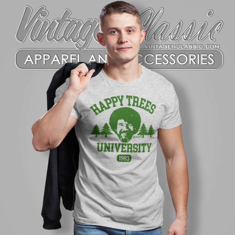 Bob Ross Happy Trees University T Shirt Bob Ross Happy Trees University T Shirt